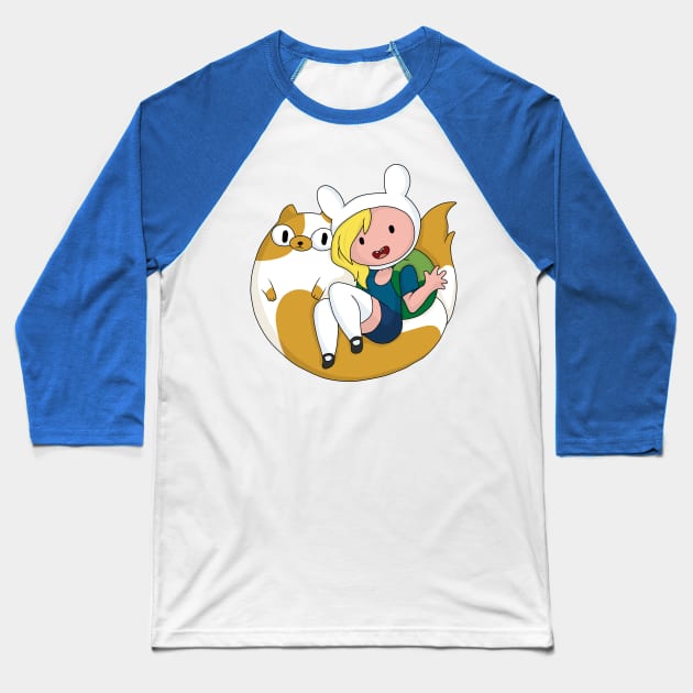 Fionna and Cake Baseball T-Shirt by valentinahramov